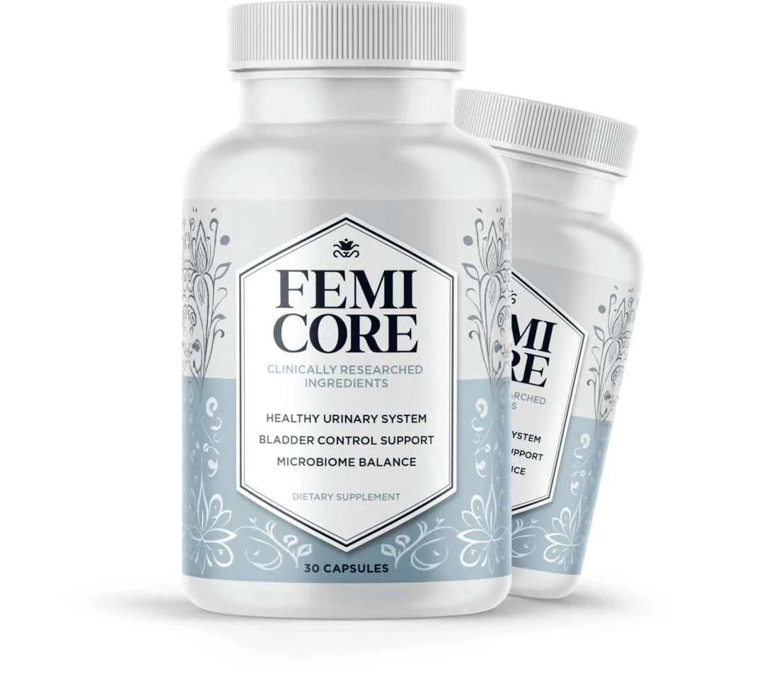 FemiCore bottle — feminine urinary health supplement
